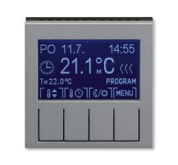 Levit®M 3292H-A10301 69 termostat univerzální programovatelný (ovládací jednotka) barva ocelová / kouřová černá ABB