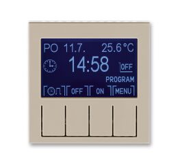 Levit® 3292H-A20301 18 hodiny  spínací programovatelné (ovládací jednotka)barva macchiato / bílá *  ABB