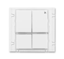 Element® 3299E-A11908 01 vysílač RF signálu čtyřtlačítkový, nástěnný, 868 MHz barva bílá / ledová bílá ABB