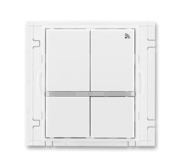 Element® 3299E-A11908 03 vysílač RF signálu čtyřtlačítkový, nástěnný, 868 MHz barva bílá / bílá ABB