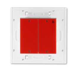 Levit® 3299H-A11908 65 vysílač RF dvojnásobný, nástěnný, 868 MHz barva  červená / kouřová černá * ABB