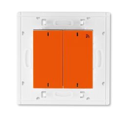 Levit® 3299H-A11908 66 vysílač RF dvojnásobný, nástěnný, 868 MHz barva oranžová / kouřová černá  * ABB