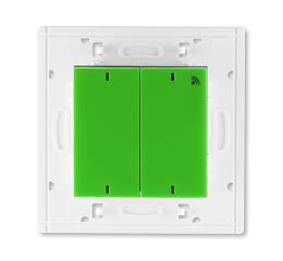 Levit® 3299H-A11908 67 vysílač RF dvojnásobný, nástěnný, 868 MHz barva zelená / kouřová černá * ABB