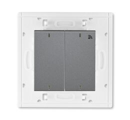 Levit®M 3299H-A11908 69 vysílač RF dvojnásobný, nástěnný, 868 MHz barva ocelová / kouřová černá ABB