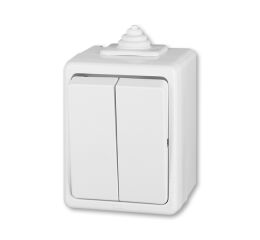 Praktik 3553-05929 B IP44 vypínač lustrový, sériový řazení 5 bílý ABB