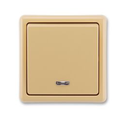 Classic 3553-21289 D2 spínač jednopólový, se signalizační doutnavkou, řazení 1S barva béžová ABB