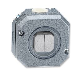 Přepínač dvojitý střídavý, řazení 6+6, Al, IP66 *3558-52750 šedá ABB