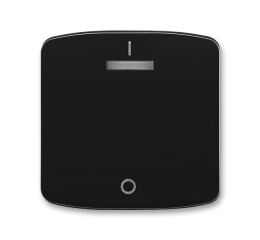 Tango 3558A-A00933 N kryt jednoduchý s potiskem a čirým průzorem (pro spínače řaz. 3S)barva černá *ABB