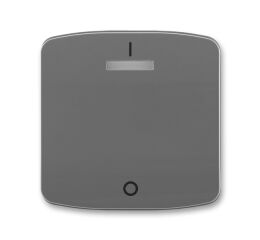 Tango 3558A-A00933 S2 kryt jednoduchý s potiskem a čirým průzorem (pro spínače řaz. 3S)barva kouřová šedá *ABB