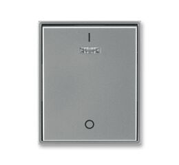 Time® 3558E-A00933 36 kryt jednoduchý s potiskem a čirým průzorem (pro spínače řaz. 3S) barva ocelová ABB