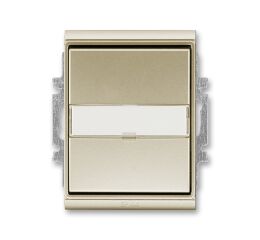 Element® 3558E-A86910 33 ovládač přepínací s popisovým polem, řazení 6/0, IP44 barva šampaňská ABB