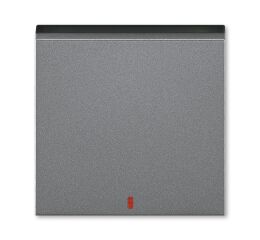 Levit®M 3559H-A00655 69 kryt spínače kolébkového s červeným průzorem barva ocelová / kouřová černá ABB