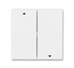 Levit® 3559H-A00662 03 kryt spínače žaluziového kolébkového, dělený, s potiskem barva  bílá / bílá  *ABB