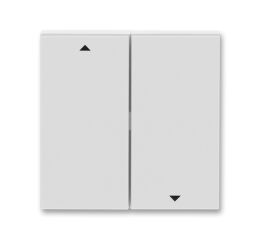 Levit® 3559H-A00662 16 kryt spínače žaluziového kolébkového, dělený, s potiskem barva  šedá / bílá * ABB