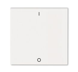 Levit®M 3559H-A00933 68 kryt jednoduchý s potiskem I/0 (pro spínače řaz. 3) barva perleťová / ledová bílá ABB