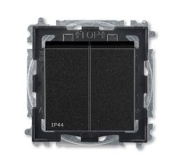 Levit®M 3559H-A05940 63  přepínač sériový, s krytem, řazení 5, IP44 barva onyx / kouřová černá ABB