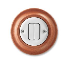 Decento® 3559K-C05345 52 přepínač sériový barva bílá (porcelán) / třešeň ABB