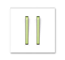 Neo® 3559M-A00652 42  kryt spínače jednoduchý s dvěma páčkami  barva bílá / ledová zelená ABB