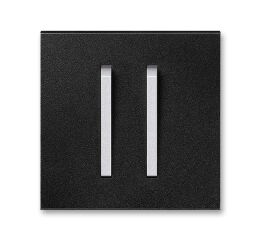 Neo®Tech 3559M-A00652 74 kryt spínače jednoduchý s dvěma páčkami barva onyx / titanová ABB