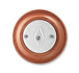 Decento® 3560K-C07345 52 přepínač křížový, otočný barva bílá (porcelán) / třešeň ABB