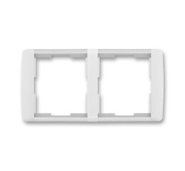 Element® 3901E-A00120 01 rámeček dvojnásobný, vodorovný barva bílá / ledová bílá ABB