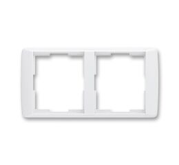 Element® 3901E-A00120 03 rámeček dvojnásobný, vodorovný barva bílá / bílá ABB