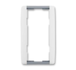 Element® 3901E-A00121 04 rámeček dvojnásobný, svislý barva bílá / ledová šedá ABB