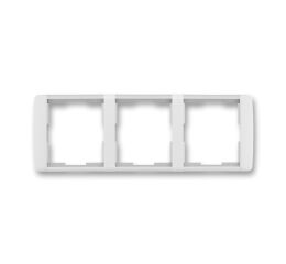 Element® 3901E-A00130 01 rámeček trojnásobný, vodorovný barva bílá / ledová bílá ABB