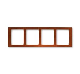 Time®Arbo 3901F-A50140 53J rámeček čtyřnásobný, vodorovný barva mahagon ABB