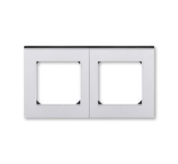 Levit®M 3901H-A05020 70 rámeček dvojnásobný, pro vodorovnou i svislou montáž barva titanová / kouřová černá ABB