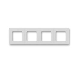 Levit® 3901H-A05040 16 rámeček   čtyřnásobný, pro vodorovnou i svislou montáž barva  šedá / bílá * ABB