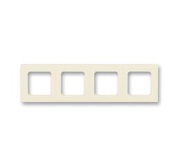 Levit® 3901H-A05040 17 rámeček   čtyřnásobný, pro vodorovnou i svislou montáž barva  slonová kost / bílá  *ABB