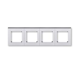 Levit®M 3901H-A05040 70 rámeček čtyřnásobný, pro vodorovnou i svislou montáž barva titanová / kouřová černá ABB