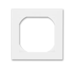 Levit® 3901H-A05510 03 rámeček   jednonásobný s otvorem 55x55 barva  bílá / bílá  *ABB