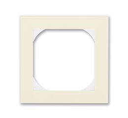 Levit® 3901H-A05510 17 rámeček  jednonásobný s otvorem 55x55 barva  slonová kost / bílá * ABB