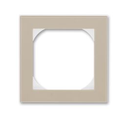 Levit® 3901H-A05510 18 rámeček  jednonásobný s otvorem 55x55 barva  macchiato / bílá * ABB