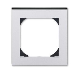 Levit®M 3901H-A05510 70 rámeček jednonásobný s otvorem 55x55 barva titanová / kouřová černá ABB