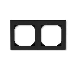 Levit®M 3901H-A05520 63 rámeček dvojnásobný s otvorem 55x55 barva onyx / kouřová černá ABB