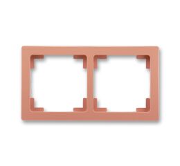 Swing®L 3901J-A00020 R3 rámeček dvojnásobný, pro vodorovnou i svislou montáž barva cihlová  *ABB