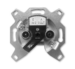 Přístroj zásuvky TV+R, průběžný, 7 dB (typ EU 3607) *5011-A3607