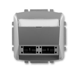 Tango 5014A-A00420 S2 kryt zásuvky komunikační (pro prvky R&M freenet)barva kouřová šedá  *ABB