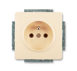 Swing® 5518G-A02349 C1 zásuvka jednonásobná s ochranným kolíkem barva krémová *ABB