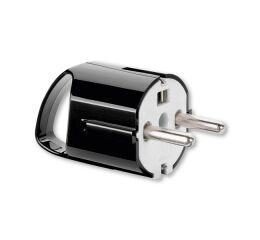 Vidlice sdružená s ouškem a postranním vývodem, 16 A *5537-206 N černá (RAL 9005) ABB