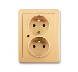 Swing® 5592G-C02349 D1 zásuvka dvojnásobná, s ochranou před přepětím barva béžová *ABB