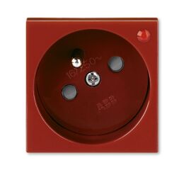 Zásuvka 45x45, s ochr. před přepětím, s optickou signalizací 5595N-C02357 R1