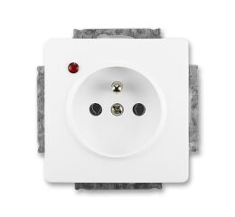 Swing® 5598G-A02349 B1 zásuvka jednonásobná, s ochranou před přepětím barva jasně bílá *ABB