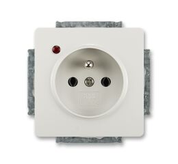 Swing® 5598G-A02349 S1 zásuvka jednonásobná, s ochranou před přepětím barva světle šedá *ABB