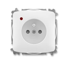 Tango 5599A-A02357 B zásuvka jednonásobná s clon., s ochranou před přepětím, bezšroub. sv.barva bílá *ABB