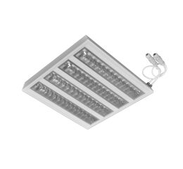 MODUS CR5000, IP65, vestavné do rastru 600, čtverec A, čirý kryt + 4x mřížka Al MAT, antibakteriální povrchová úprava, LED 840