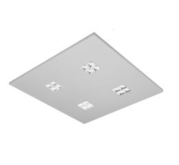 MODUS ES4000, LED 840, vestavný čtverec A, modul 625, bílý reflektor 4x4, optika 80°, driver 1050mA